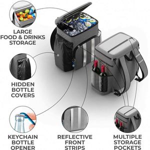 Free Sample New Style <b>Backpack</b> Large Capacity Custom print logo Outdoor Ice Pack Picnic Bag Insulation <b>Cooler</b> <b>Backpack</b> Bag - Product Image 3