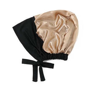 Casquette <span class=keywords><strong>Hijab</strong></span> en Satin Modal Double Couche Islam Undercap avec Tie <span class=keywords><strong>Bonnet</strong></span> Hijabs Instantanés pour Femmes Foulards Turcs Turban Bandana - Product Image 6