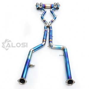 ระบบท่อไอเสียแบบ Catback ยี่ห้อ ALOSI ผลิตจากไทเทเนียมทั้งชุด ขนาด 1.5 มม. ขัดเงาแบบกระจก พร้อมวาล์ว สำหรับรถยนต์ G87 M2 S58 3.0T ปี 2022-2026 น้ำหนักเบาพิเศษ สำหรับการแข่งขัน - Product Image 2
