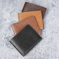 Dompet Pria PU Retro Kapasitas Besar Model Terbaru 2025, Banyak Slot Kartu, Kasual, Buka-Tutup, Dompet Koin Pendek, Bahan Poliester Tahan Air