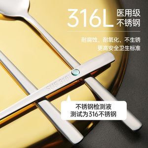 ช้อนสแตนเลส 304 2 ชิ้น ช้อนคนซุปสำหรับใช้ในครัวเรือนแบบหนา ด้ามยาว สไตล์เกาหลี สีพื้น - Product Image 5