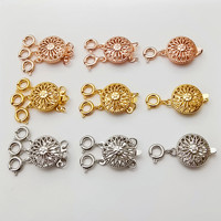 Fermoir multicouche en or rempli 14K GF inaltérable avec perles pour bracelet, collier, fabrication de bijoux, accessoires et composants DIY