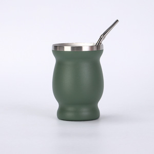 Tasse à maté de 8 oz avec poignée fixe, design incassable et résistant à l'usure pour le bureau et une utilisation quotidienne à long terme - Product Image 4