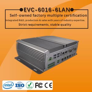 คอมพิวเตอร์ตั้งโต๊ะขนาดเล็กใหม่ Core I7 7500U Dual Quad Thread DDR4 6 RJ45 Gigabit LAN พีซีอุตสาหกรรมไร้พัดลม BPC-6016-6LAN มินิพีซี BPC - Product Image 4