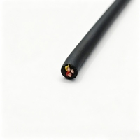 Cable Sumergible Estanco de 3 Núcleos, Alta Resistencia a la Tensión y al Desgarro, para Equipos Subacuáticos, Monitoreo Submarino, Grado Industrial