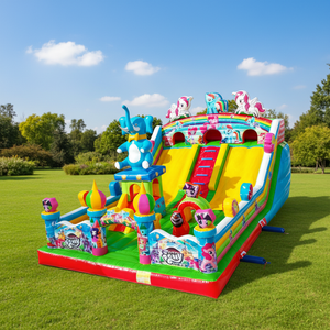 Castillo Inflable Personalizable Ecológico para Uso Doméstico, Tobogán, Escalera de Escalada, Combo para Negocios de Alquiler de Parques, 500 kg - Product Image 1