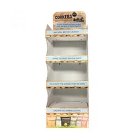 Plateau en carton de style moderne personnalisable présentoir au sol publicité de magasin écologique pour collations étagère alimentaire pour croustilles