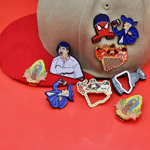 Broches de Solapa Populares, Nuevos, de Metal <span class=keywords><strong>Mexicano</strong></span>, con Diseño de Dibujos Animados, Personalizados, de Esmalte Suave, en Existencia - Product Image 1