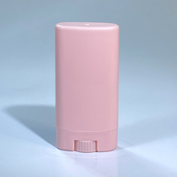 Offres Spéciales boîte emballage de tubes de torsion ovales cosmétiques en plastique vides personnalisés pour conteneur de bâton de déodorant rose de 15 g