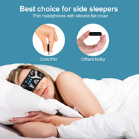 Bandeau de sport 5.4 avec écouteurs, absorbant la transpiration, masque de sommeil anti-lumière pour la course et le fitness