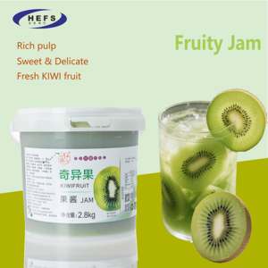 2025 OEM Vente en gros Premium Sirop Alimentaire Goutte Liquide Thé Lait Café <span class=keywords><strong>Kiwi</strong></span> Pâte Pot sous vide Gelée Bonbons Confiture <span class=keywords><strong>de</strong></span> fruits avec pulpe - Product Image 2