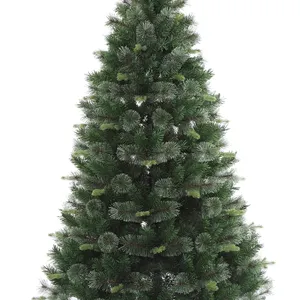 997 # serie grande stereoscopico a 5 punte foglia di PE misto appeso albero aghi di pino in PVC alberi di natale all'ingrosso