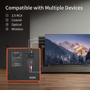 Hệ thống loa âm thanh vòm chơi game trên máy tính với loa siêu trầm Trải nghiệm âm thanh đầy đủ dành cho người dùng máy tính để bàn USB & Giao tiếp qua cáp Aux - Product Image 5