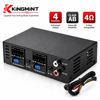 Amplificateur de puissance audio pour voiture 4 canaux classe AB 4 ohms avec DSP, système audio de voiture Plug and Play, mise à niveau du système sonore
