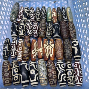 50mm Natural Green Black Agate Men Handmade Tibetan Dzi Beads Hand String Barrel <strong>Rosary</strong> <strong>Prayer</strong> <strong>for</strong> Jewelry Making