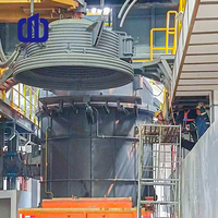 Kompakter Einzelstationen-Schöpfkesselofen - Lichtbogenheizung mit Legierungsbeimischung für kleine bis mittelgroße Stahlwerke / Gießereien