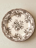 Ensemble de vaisselle en mélamine de luxe de haute qualité - Assiettes en mélamine à motifs floraux - Convient pour une utilisation dans les restaurants de mariage