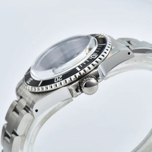 39.5MM <span class=keywords><strong>Vintage</strong></span> Cas Saphir Verre NH35 Montre Accessoires Montre Boîtier 120 Cliquez Plat Saphir Cristal <span class=keywords><strong>Lunette</strong></span> - Product Image 2