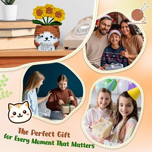 AYOYO Mini Tulipán de Ganchillo para Apoyo Emocional Positivo - Regalo de Cumpleaños, Boda, Graduación para Maestros, Enfermeras, <span class=keywords><strong>Colegas</strong></span> - Product Image 3