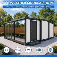 Expédition sous 20 jours - Maison préfabriquée extensible de 40 pieds - 3 chambres, 2 salles de bain - Maison modulaire moderne en conteneur pour la vie en famille