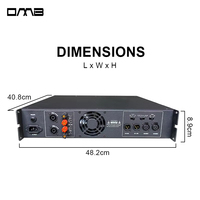 VR1000 Amplificateur de Puissance Classe D 2 Canaux 3000W Audio Professionnel Haute Qualité Musique Numérique Subwoofer 2U
