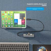 Venta al por mayor Mini USB3.0 Estación de acoplamiento de aleación de aluminio 5Gbps Multi-Port Expansion Computer Hub