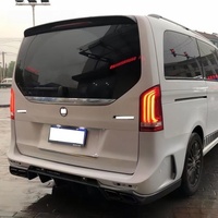 Pare-chocs arrière de style haut de gamme W447, aileron arrière en fibre de carbone, kit carrosserie, sorties d'échappement carrées pour Mercedes Classe V V250 V26