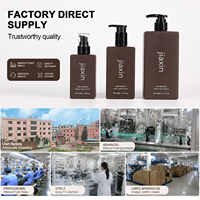 Bouteilles en plastique HDPE carrées à capacité personnalisable, emballages pour lotion, shampooing, bouteilles à pompe pour gel douche, cosmétiques