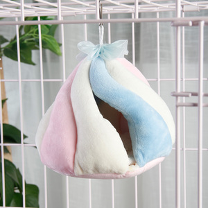 Zachte <span class=keywords><strong>Hamster</strong></span> Cavia Marshmallow Vormige Katoen Warm Nest Kooi Opknoping Bed Kleine Huisdier Huis - Product Image 6