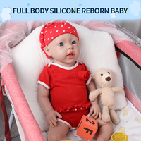 20 pouces belle poupée bébé réaliste fille doux silicone reborn poupées