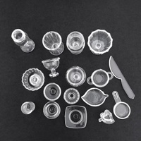 13 pièces d'accessoires pour maison de poupée en plastique, table à manger, meubles, mini-jouets, nourriture et boissons, ensemble de poupées de mode DIY