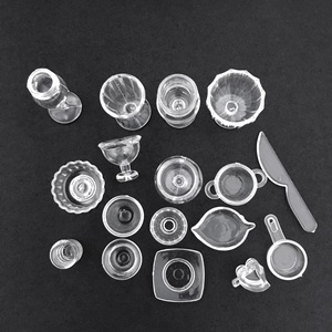 Set di 13 Pezzi di Accessori per Casa delle Bambole in Plastica, Mobili da Pranzo, <span class=keywords><strong>Mini</strong></span> Giocattoli Alimentari e Bevande, Set Fai-da-Te per Bambole alla Moda - Product Image 6