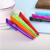 Stylo à bille de poche en plastique personnalisé bon marché facile à prendre mini stylo à bille court avec logo imprimé