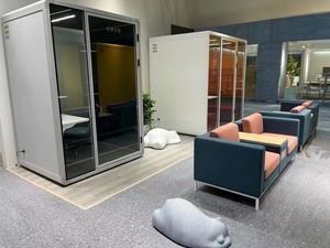 Mobili per Ufficio Moderni, Parete Divisoria Insonorizzata <span class=keywords><strong>in</strong></span> <span class=keywords><strong>Plexiglass</strong></span>, Cubicoli Insonorizzati, Cabine <span class=keywords><strong>in</strong></span> Vetro Insonorizzate - Product Image 6