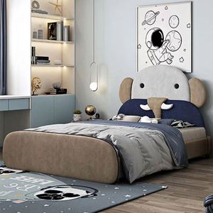Elephant Kids <b>Bed</b> Cartoon Design Modern <b>Single</b> <b>Bed</b> for Boys Small Space Children's Room - Product Image 4