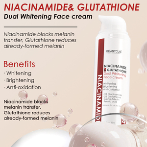 Crème double blanchissante pour le visage Crème professionnelle éclaircissante pour la peau au niacinamide pour le visage et le cou Crème de soin - Product Image 2
