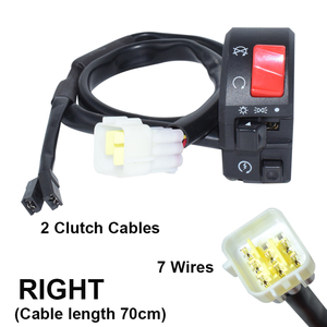 7/8 "22mm moto commutateurs moto klaxon bouton clignotant électrique antibrouillard lumière démarrage guidon Compatible avec <span class=keywords><strong>Benali</strong></span> - Product Image 6
