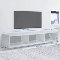 Supports muraux en métal 25mm mélamine aggloméré conception simple prix moins cher salon meubles modernes table TV