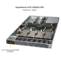 Server Supermicro 1028GQ-TXR 1028GQ-TR Dual Socket R3(LGA 2011) DDR44 N-VI-DIA Tesla P100 SXM2, Dual LAN, 3PCI-E 3.0x16, 1PCI-E3.0