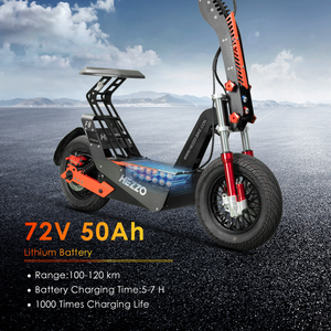 HEZZO F8 off Road <b>Scooter</b> 16" Fat Tire NFC Escooter 72V 8000W 50Ah Lithium 100kmh Foldable Front Suspension Seat EU US Warehouse - Product Image 4