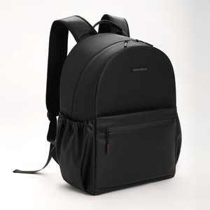 Ruitu Leather Backpack Large Capacity Laptop Compartment Unisex Everyday Use - Product Image 1