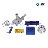 Composants en aluminium usinés CNC à haute tolérance, pièces usinées sur mesure pour l'automatisation avec anodisation colorée
