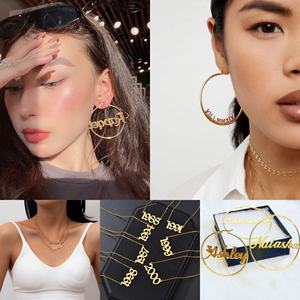 ต่างหูสแตนเลสสตีลแบบกำหนดเองขายดี ต่างหูแบบติดหู ต่างหูแบบห่วง - Product Image 5