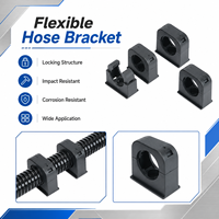 Pince de fixation étanche IP68, support de tube corrugué en nylon PA66 avec couvercle, clip de gestion de câbles connectable