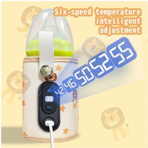 Calentador de botella de leche para bebé USB portátil, bolsa térmica con pantalla Digital Universal, estilo moderno, viaje, leche de lactancia, calor, Hogar Inteligente - Product Image 3