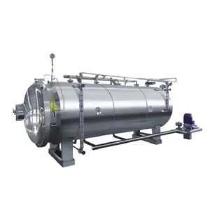 Máquina de esterilização de mingau de aço inoxidável de baixa potência, retorta a vapor, autoclave, esterilizador a vapor para uso comercial
