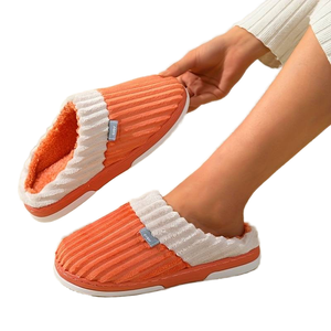 Women's Indoor Cotton for <b>Slippers</b> with Soft Fur Comfortable <b>Home</b> for <b>Slippers</b> with Plush Lining Casual Slip Sleeve for Summer - Product Image 1