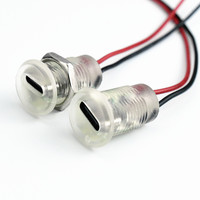 Prise femelle Type-C étanche à visser LN-006, port USB-C rond à montage sur panneau avec câbles pour applications marines et de camping-car
