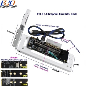 PCIe 16X Slot GEN5 PCI-E 5.0 X4 128GB/S OCuLink Laptop EGPU External <b>Graphics</b> <b>Card</b> Gaming GPU Dock M.2 NVMe to SFF-8612 Adapter - Product Image 1