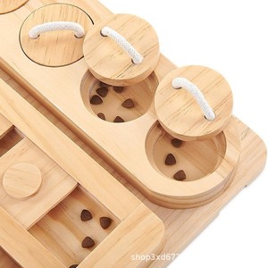ถาดไม้สำหรับให้อาหารแฮมสเตอร์แบบข้ามพรมแดน, ถาดใส่อาหารสำหรับแฮมสเตอร์, ของเล่นไม้สร้างสรรค์สำหรับแฮมสเตอร์สีทอง - Product Image 5